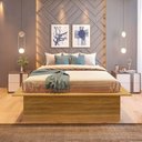 Ver imagem 6 de Cama Casal/Queen Adulto com 4 Gavetas Gades Yescasa Marrom/Freijó