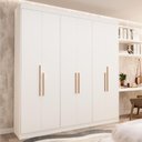 Ver imagem 2 de Guarda-roupa Casal 6 Portas 2 Gavetas 206cm Multimóveis Cr35456 Branco Ártico