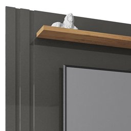 Home Suspenso Chile Grafite Perolizado/Freijó para TV até 55” - Móveis Leão - 3 Home Suspenso Chile Grafite Perolizado/Freijó para TV até 55” - Móveis Leão - 3