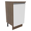 Ver imagem 1 de Balcão Armário de Cozinha 40 cm 1 Porta Rustic/Branco Glamy Madesa