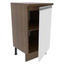Ver imagem 5 de Balcão Armário de Cozinha 40 cm 1 Porta Rustic/Branco Glamy Madesa
