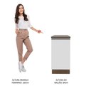 Ver imagem 7 de Balcão Armário de Cozinha 40 cm 1 Porta Rustic/Branco Glamy Madesa