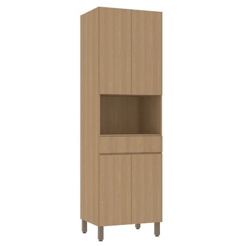 Torre Quente Modulado 70cm 1 Nicho 1 Gaveta 4 Portas Slim Luciane
