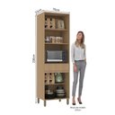Ver imagem 2 de Torre Quente Modulado 70cm 1 Nicho 1 Gaveta 4 Portas Slim Luciane
