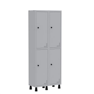Armário Locker Guarda Volume Aço Light 4 Portas 69x179,5cm