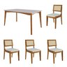 Conjunto Sala de Jantar Mesa Monalisa com 4 Cadeiras Rainha em Madeira Maciça - 2
