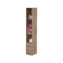 Ver imagem 2 de Guarda-Roupa De 1 Porta Com Gavetinhas 1232 Direito Castanho
