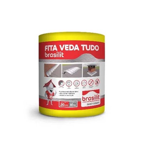 Fita Multiuso Veda Tudo 20cm x 10 Metros Brasilit