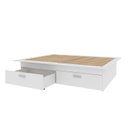 Ver imagem 5 de Cama Infantil Casal/Queen com 4 Gavetas Gades Yescasa Branco