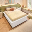 Ver mais imagens de Cama Infantil Casal/Queen com 4 Gavetas Gades Yescasa Branco
