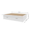 Ver imagem 3 de Cama Infantil Casal/Queen com 4 Gavetas Gades Yescasa Branco