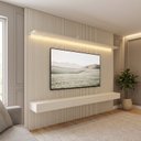 Ver imagem 1 de Painel para TV até 90 Polegadas 100% MDF 3 Gavetas 224cm com LED