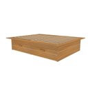 Ver imagem 2 de Cama Infantil Casal/Queen com 4 Gavetas Gades Yescasa Marrom/Freijó