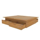 Ver imagem 5 de Cama Infantil Casal/Queen com 4 Gavetas Gades Yescasa Marrom/Freijó
