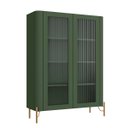 Ver imagem 2 de Cristaleira Mdf Vidro Canelado L98,5 X A134cm