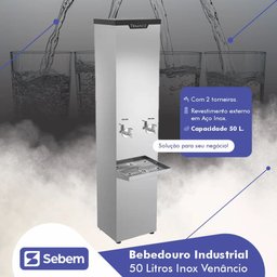 Refrigerador de Água 50 Litros Industrial Venâncio Inox - 2