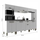 Ver imagem 3 de Cozinha Alana 6 Pecas 12 Portas 1 Gaveta Branco