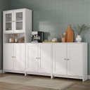 Ver imagem 1 de Conjunto Modulado de Armários para Cozinha Americano 3 Peças Branco/Gelo
