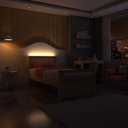 Ver imagem 4 de Cama Solteiro Evolutiva Wave Juvenil em Rattan com LED Casatema MadeiraOriginals Bege/Marrom/Branco
