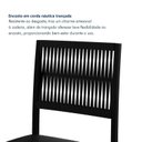 Ver imagem 6 de Kit 2 Cadeiras de Jantar Estofadas Barcelona com Braço Preto