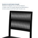 Ver imagem 6 de Kit 2 Cadeiras de Jantar Estofadas Barcelona com Braço Preto
