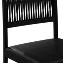 Ver imagem 5 de Kit 2 Cadeiras de Jantar Estofadas Barcelona com Braço Preto