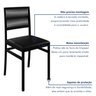 Kit com 02 Cadeiras para Sala de Jantar Barcelona - 9