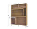 Ver imagem 4 de Cozinha Compacta Duda 120mt com 5 Portas 1 Gaveta Damasco Off White Poquema