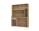 Ver imagem 3 de Cozinha Compacta Duda 120mt com 5 Portas 1 Gaveta Damasco Off White Poquema