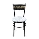 Ver imagem 3 de 2 Cadeiras Pretas para Cozinha Viena Cappuccino Premium:Floral Gelo
