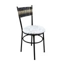 Ver imagem 4 de 2 Cadeiras Pretas para Cozinha Viena Cappuccino Premium:Floral Gelo