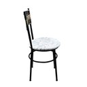 Ver imagem 5 de 2 Cadeiras Pretas para Cozinha Viena Cappuccino Premium:Floral Gelo