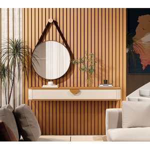 Aparador Suspenso Curvo Buriti 120 Cm X 32,5cm X 13cm