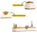 Ver mais imagens de Aparador Suspenso Curvo Buriti 120 Cm X 32,5cm X 13cm