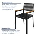 Ver mais imagens de Cadeira para Sala de Jantar com Braço Barcelona