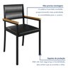 Cadeira para Sala de Jantar com Braço Barcelona - 9