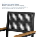 Ver imagem 5 de Cadeira de Jantar Estofada com Braços Barcelona Preto