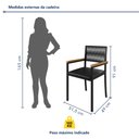 Ver imagem 3 de Cadeira para Sala de Jantar com Braço Barcelona