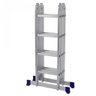 Escada de Alumínio Articulada Multifuncional 4 X 4 com 16 Degraus Evald - 3