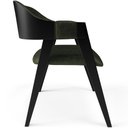Ver imagem 7 de Kit 2 Cadeiras Sala de Jantar Estar Living Estofada Suran L02 Preto Couríssimo Verde Musgo - Lyam de