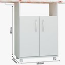Ver imagem 3 de Tabua de Passar Roupas com 2 Portas Agne . Branco