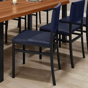 Kit com 02 Cadeiras para Sala de Jantar Madri