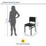Kit com 02 Cadeiras para Sala de Jantar Madri - 4