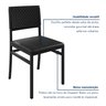 Kit com 02 Cadeiras para Sala de Jantar Madri - 9