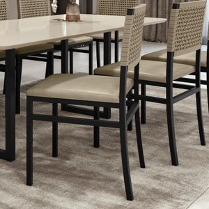 Kit com 02 Cadeiras para Sala de Jantar Madri