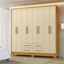 Ver imagem 1 de Guarda Roupa para Dormitorios Casal 202cm Roupeiro Premium Grande e Amplo Espaço