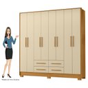 Ver imagem 5 de Guarda Roupa para Dormitorios Casal 202cm Roupeiro Premium Grande e Amplo Espaço