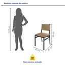 Ver imagem 4 de Kit com 02 Cadeiras para Sala de Jantar Madri