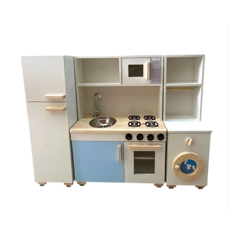 Cozinha Infantil Completa com Lavanderia Fábrica de Casinha Azul