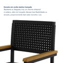 Ver imagem 6 de Cadeira de Jantar Estofada com Braços Madri Preto